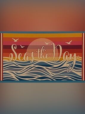 Seas The Day Oversized Beach Towel